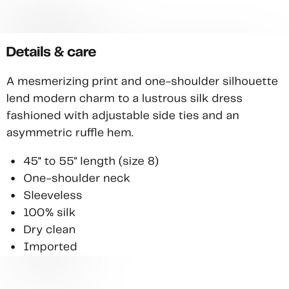 Cinq A Sept One Shoulder Asymmetric Ruffle Hem Silk Dress Size 2 Navy/Ivory NWT - Picture 12 of 12